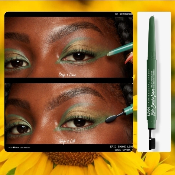 🟠 4 for $25 🟠 NYX PROFESSIONAL MAKEUP EPIC SMOKE LINER IN SAGE SPARKS - Picture 1 of 14